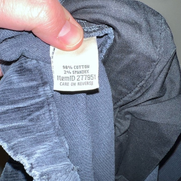 LL Bean Ladies Original Fit Dark blue corduroy pants Size 10 - Picture 4 of 5